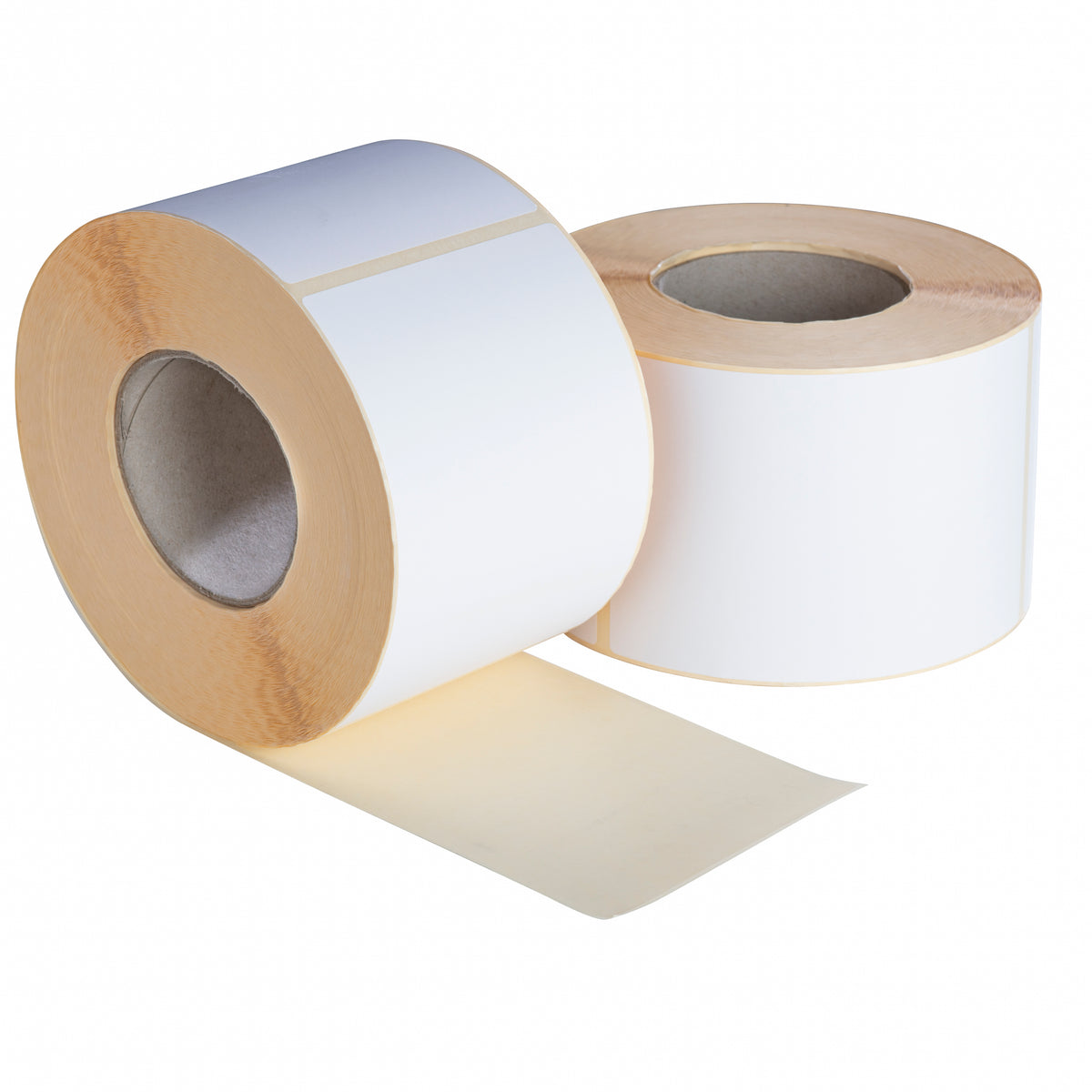 Etiquetas térmicas 100x100 mm 1800 etiquetas por rollo núcleo 76 mm blanco ECO permanente