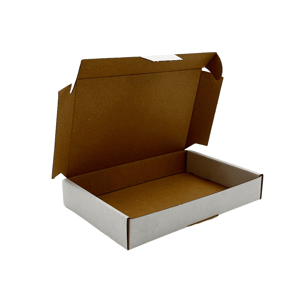 100 x cajas para buzón A6 blancas (180 x 115 x 28 mm)