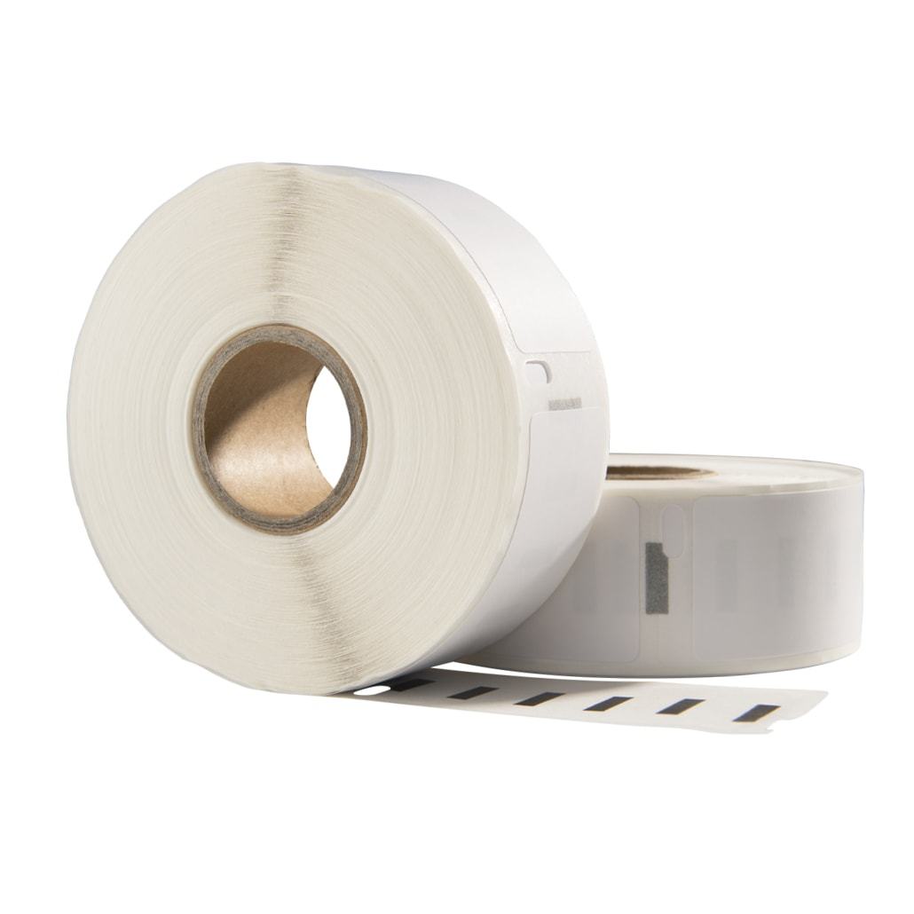 Etiquetas compatibles con Dymo 11352 extraíbles / S0722520, 54 mm x 25 mm, 500 etiquetas por rollo, blancas