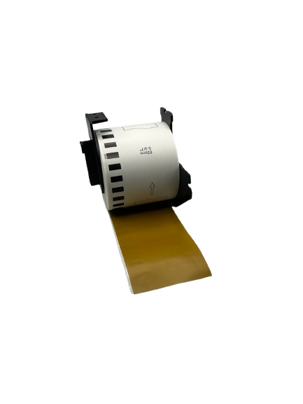 Etiquetas compatibles Brother DK-22205 oro, 62 mm x 30,48 m, incl. soporte brother, permanente