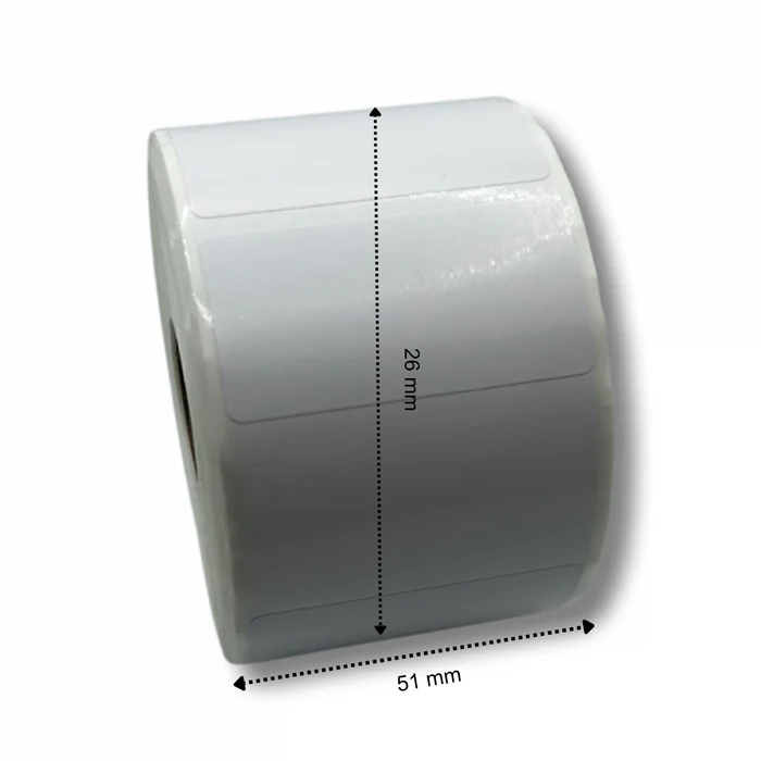 Brother RD-S05E1 etiquetas 51 mm x 26 mm - 1500 etiquetas por rollo