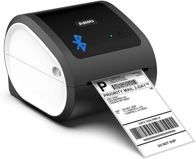Impresora de etiquetas Aimo 6XL 203 DPI hasta 108 mm de ancho de impresión para etiquetas de envío