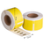 Etiquetas compatibles Dymo 99010 amarillas, 89 mm x 28 mm, 130 etiquetas, permanentes