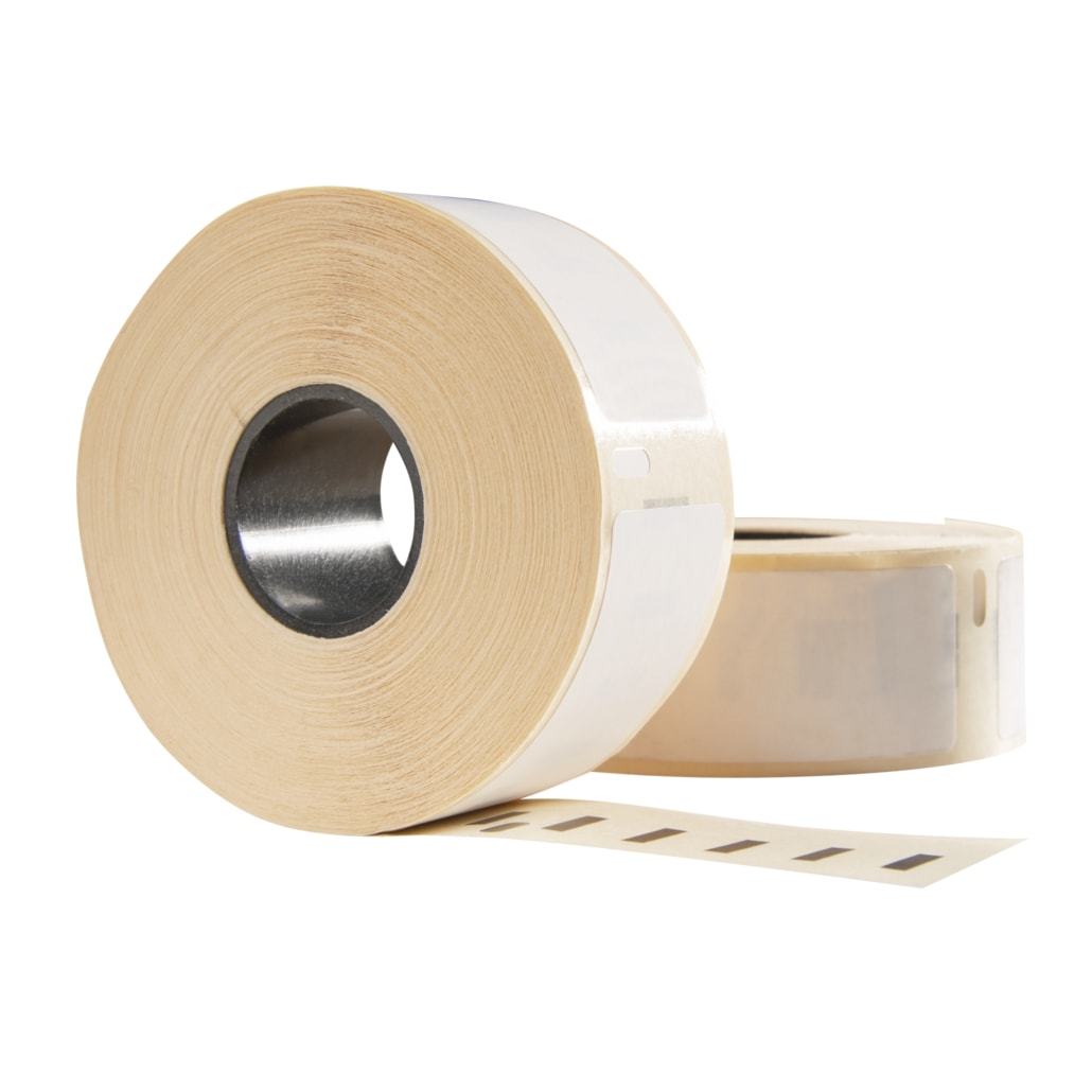 Etiquetas compatibles con Dymo 99010 / S0722370 Labelwriter 550, 89 mm x 28 mm, 130 etiquetas por rollo, blancas, permanentes