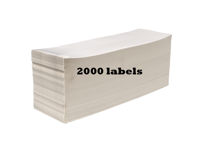 Etiquetas de envío plegadas 102x150 mm Térmicas ECO Permanentes 2000 etiquetas por caja para impresoras de etiquetas