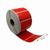 Etiqueta térmica, 57 mm x 32 mm roja, 1500 etiquetas por rollo, núcleo de 25 mm, ECO, permanente