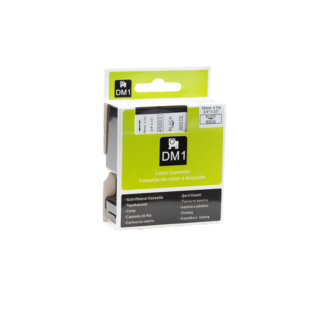 Cinta Dymo D1 Compatible 45807 (S0720870) negro sobre rojo 19 mm x 7 m