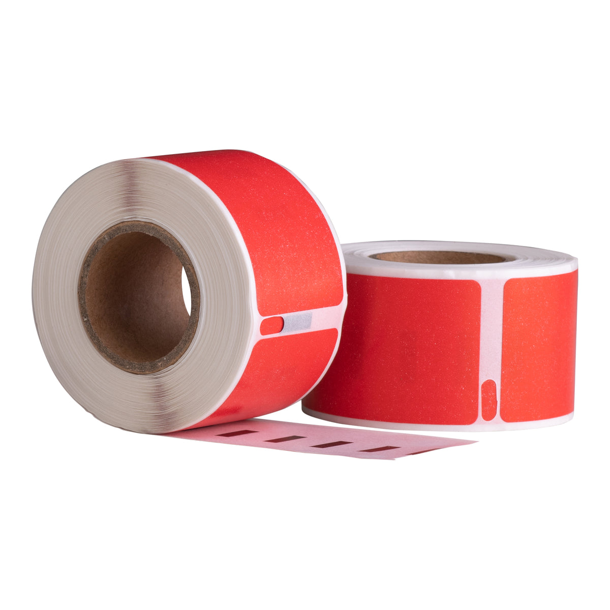 Etiquetas compatibles Dymo 99010 Rojas, 89 mm x 28 mm, 130 etiquetas, permanentes