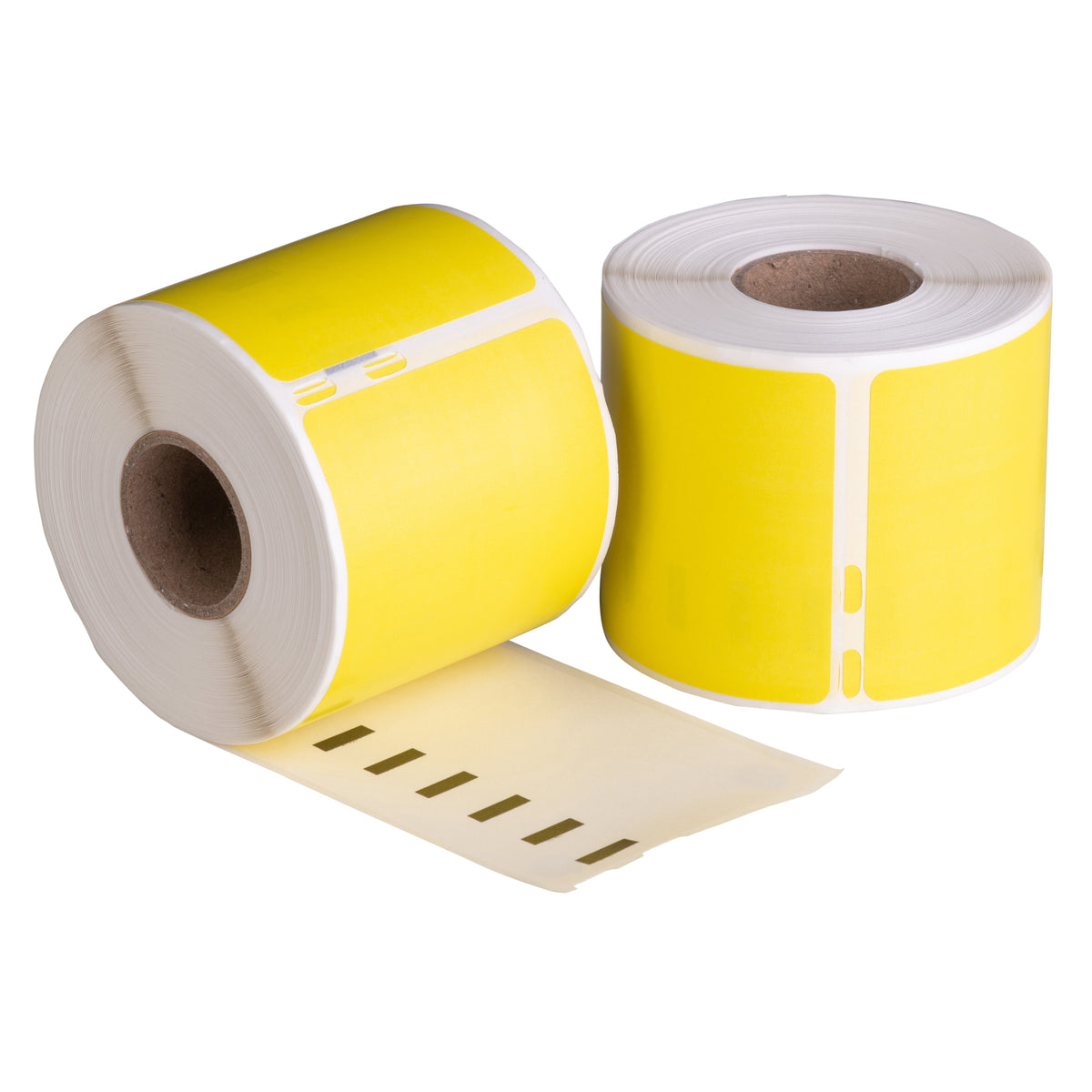 Etiquetas compatibles Dymo 99014 amarillas, 101 mm x 54 mm, 220 etiquetas, permanente
