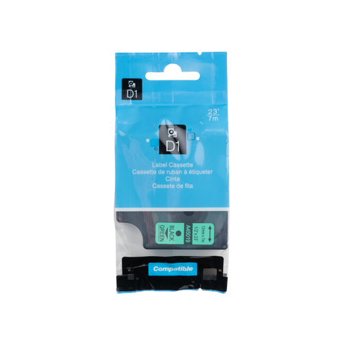 Cinta Dymo D1 Compatible 45011 (S0720510) azul sobre transparente 12 mm x 7 m