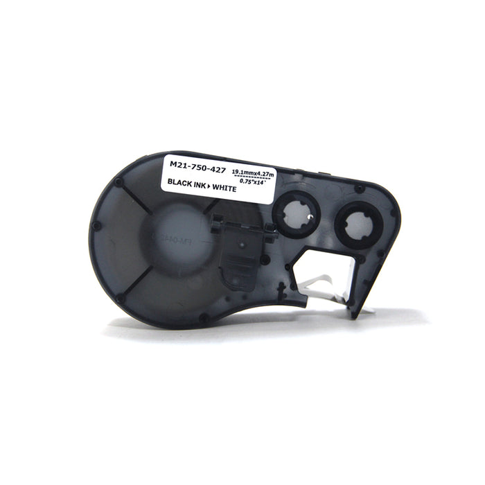 Cinta de vinilo Brady M21-750-427, negro sobre blanco, 19,1 mm x 4,27 m (compatible)