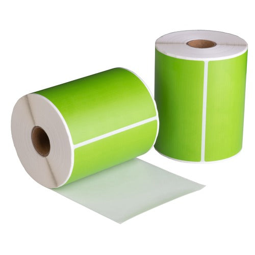 Etiquetas compatibles Dymo 4XL/S0904980, 104 mm x 159 mm, 220 etiquetas, verdes, permanentes