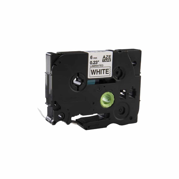 Cinta Brother compatible TZe-211 negro sobre blanco 6 mm x 8 m